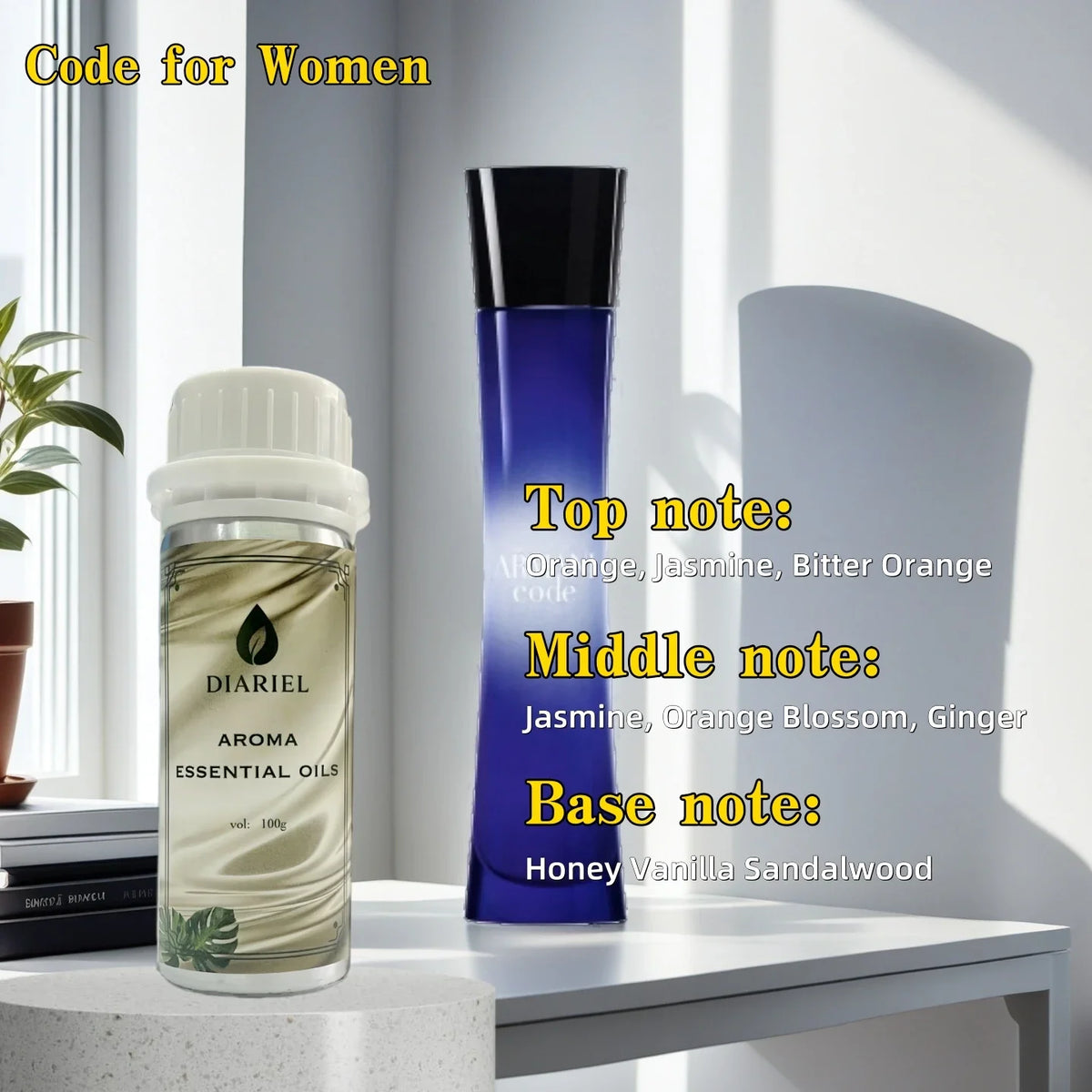 DIAURELLE 100mL diffuseur d'arôme huiles essentielles 8 fois concentré Essence parfum arôme maison parfum désodorisant