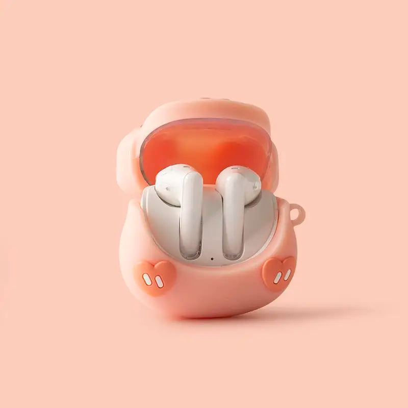Étui de dessin animé mignon pour OPPO Enco Air 3, housse de protection Bluetooth sans fil en silicone souple avec crochet