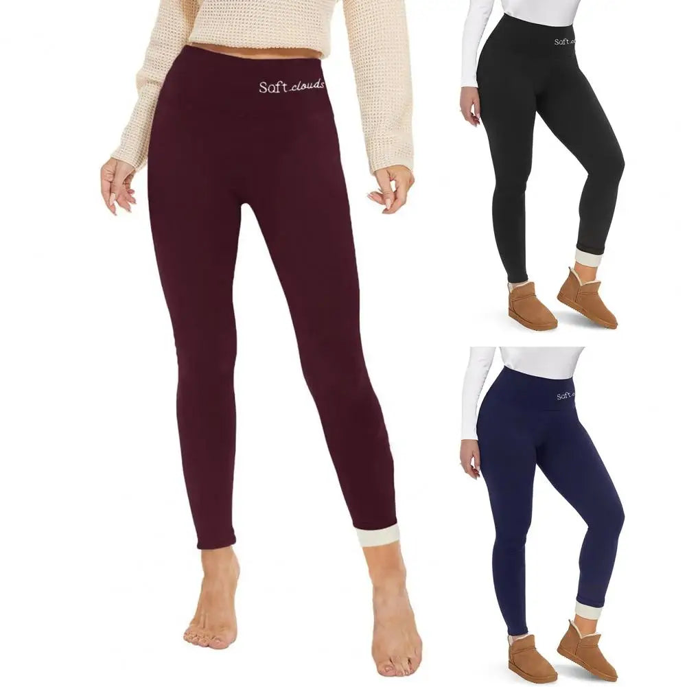 Hiver chaud velours épais pantalon slim femmes taille haute Leggings Femme vêtements crayon pantalon Femme pantalon thermique
