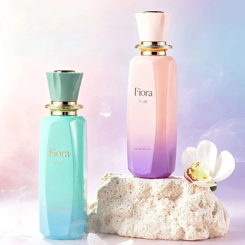 Eau de parfum pour femme 100ml, parfum floral fruité longue tenue, flacon design dégradé, fragrance fraîche, parfum pour tous les jours et les rendez-vous.