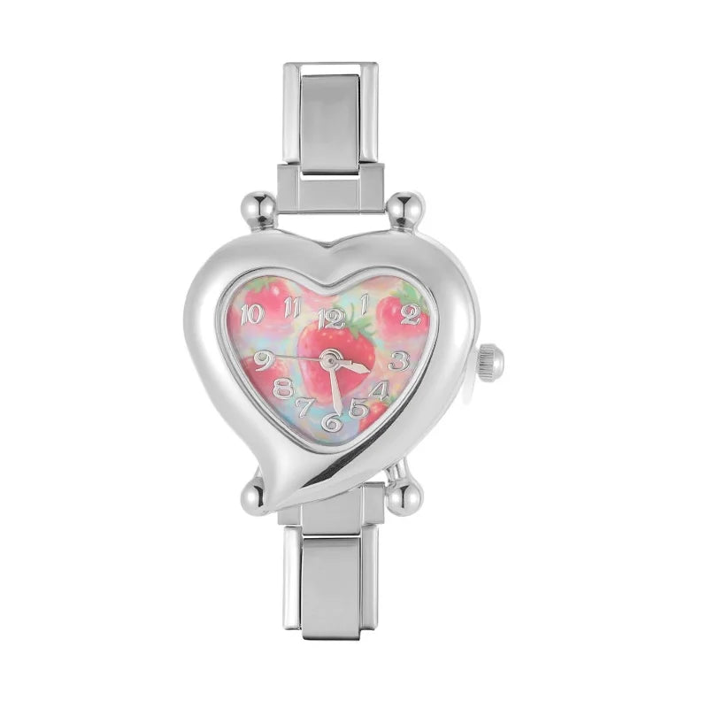 Mode femmes bricolage 9mm largeur italien élastique charme en acier inoxydable montre Bracelet Bracelet pour fête ami femme anniversaire bijoux cadeaux