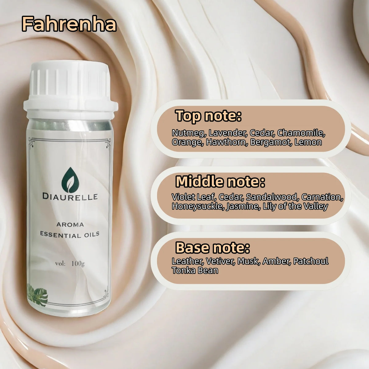 DIAURELLE 100mL diffuseur d'arôme huiles essentielles 8 fois concentré Essence parfum arôme maison parfum désodorisant