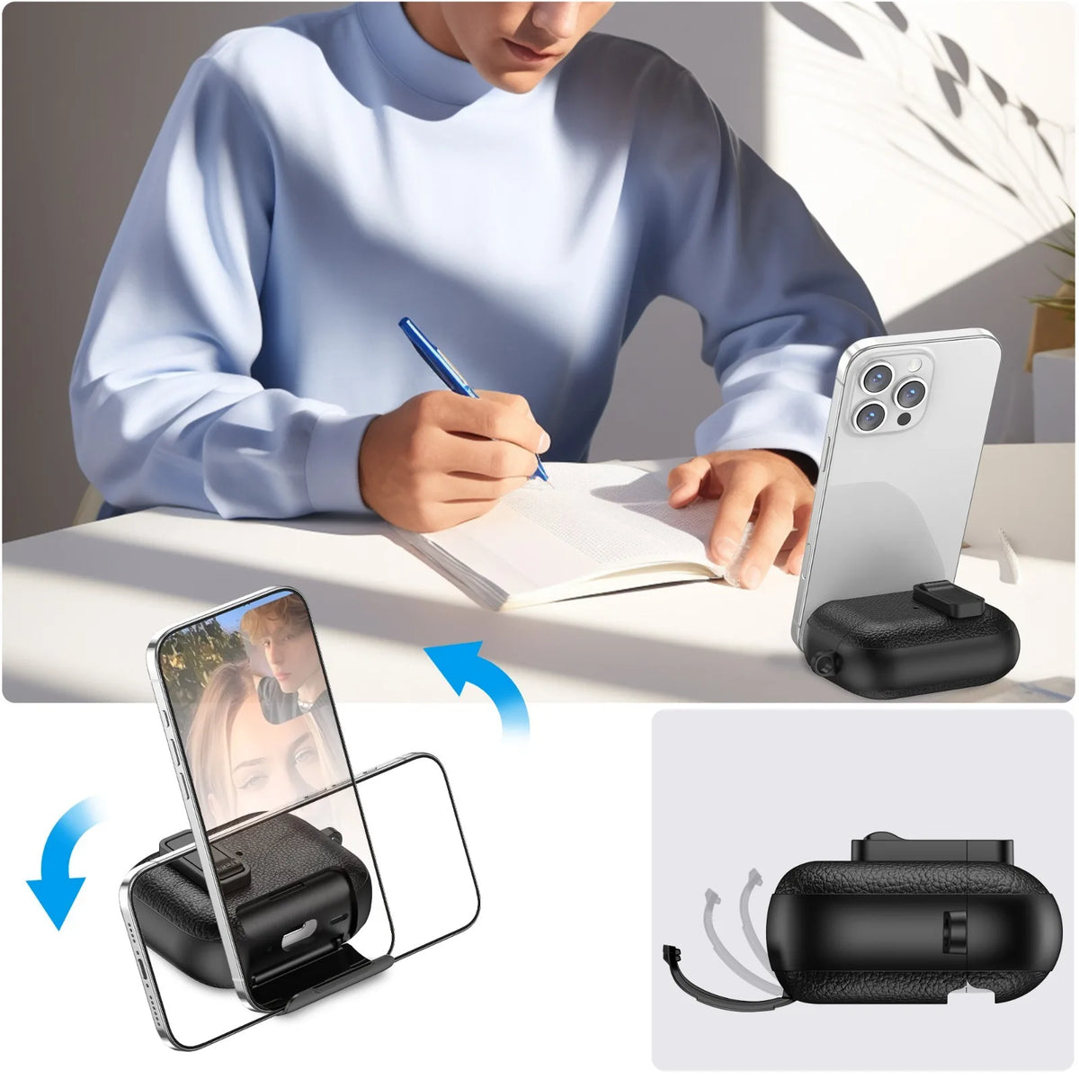 Support de téléphone étui cortex pour AirPods Pro 3 housse de casque Bluetooth pour AirPods Pro 2 ou AirPods 1 2 3 4 Pro étui avec crochet