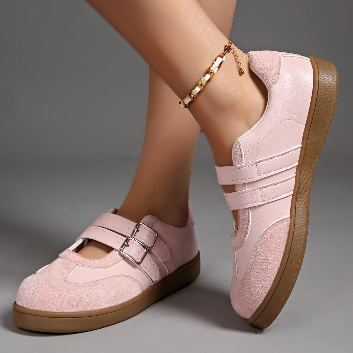 Chaussures De sport pour femmes, baskets à la mode, mocassins plats peu profonds, chaussures De marche, de Ballet, tendance, confortables, Zapatillas De Mujer