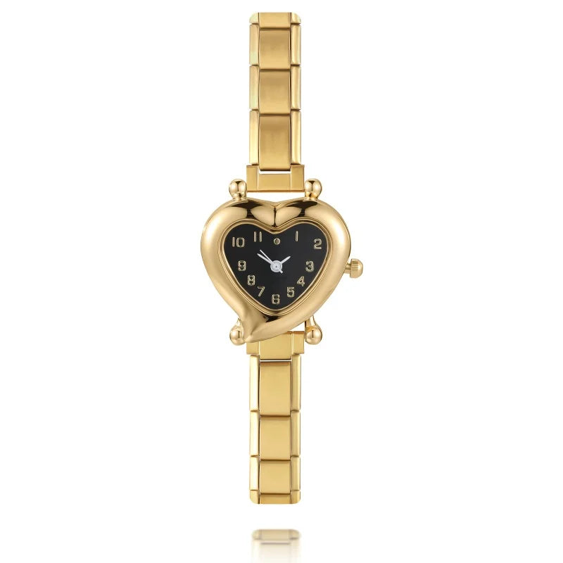 Mode femmes bricolage 9mm largeur italien élastique charme en acier inoxydable montre Bracelet Bracelet pour fête ami femme anniversaire bijoux cadeaux