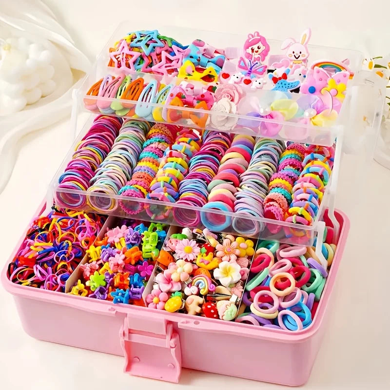 Un ensemble d'accessoires de 718 pièces adapté aux sorties quotidiennes des filles et à leur participation à des événements festifs – Une collection richement sélectionnée.