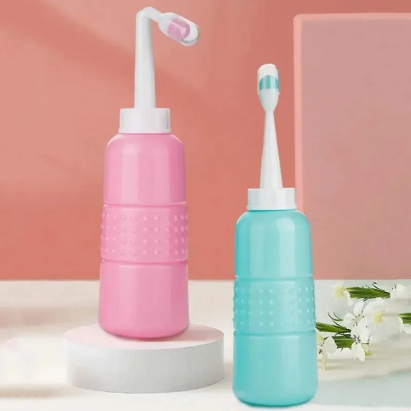 Bouteille de lavage péri-accouchement 500 ml pour soins post-partum, nettoyeur péri-accouchement portable pour maman, outil de nettoyage périnéal doux, essentiel pratique pour la récupération féminine