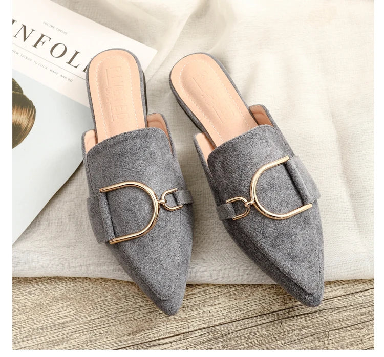 Chaussures plates femmes printemps/automne Chaussures plaques extérieur Mules Chaussures Zapatos Planos De Mujer décontracté Sapatilha Feminina mocassins