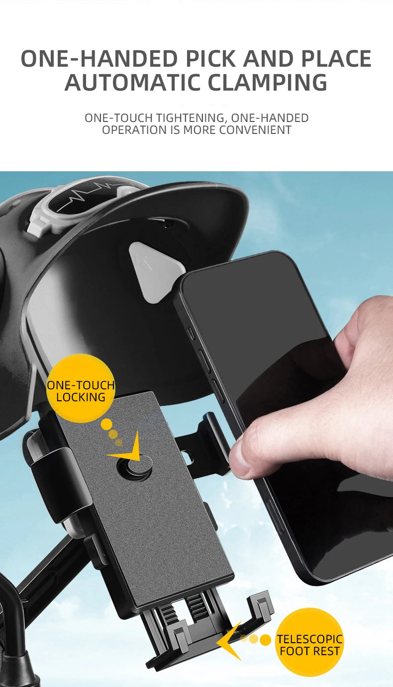 1pc petit casque cavalier moto support pour téléphone portable vélo électrique étanche parasol Navigation support pour téléphone portable