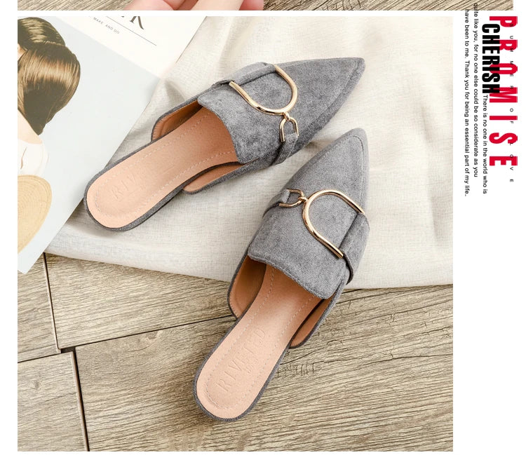 Chaussures plates femmes printemps/automne Chaussures plaques extérieur Mules Chaussures Zapatos Planos De Mujer décontracté Sapatilha Feminina mocassins