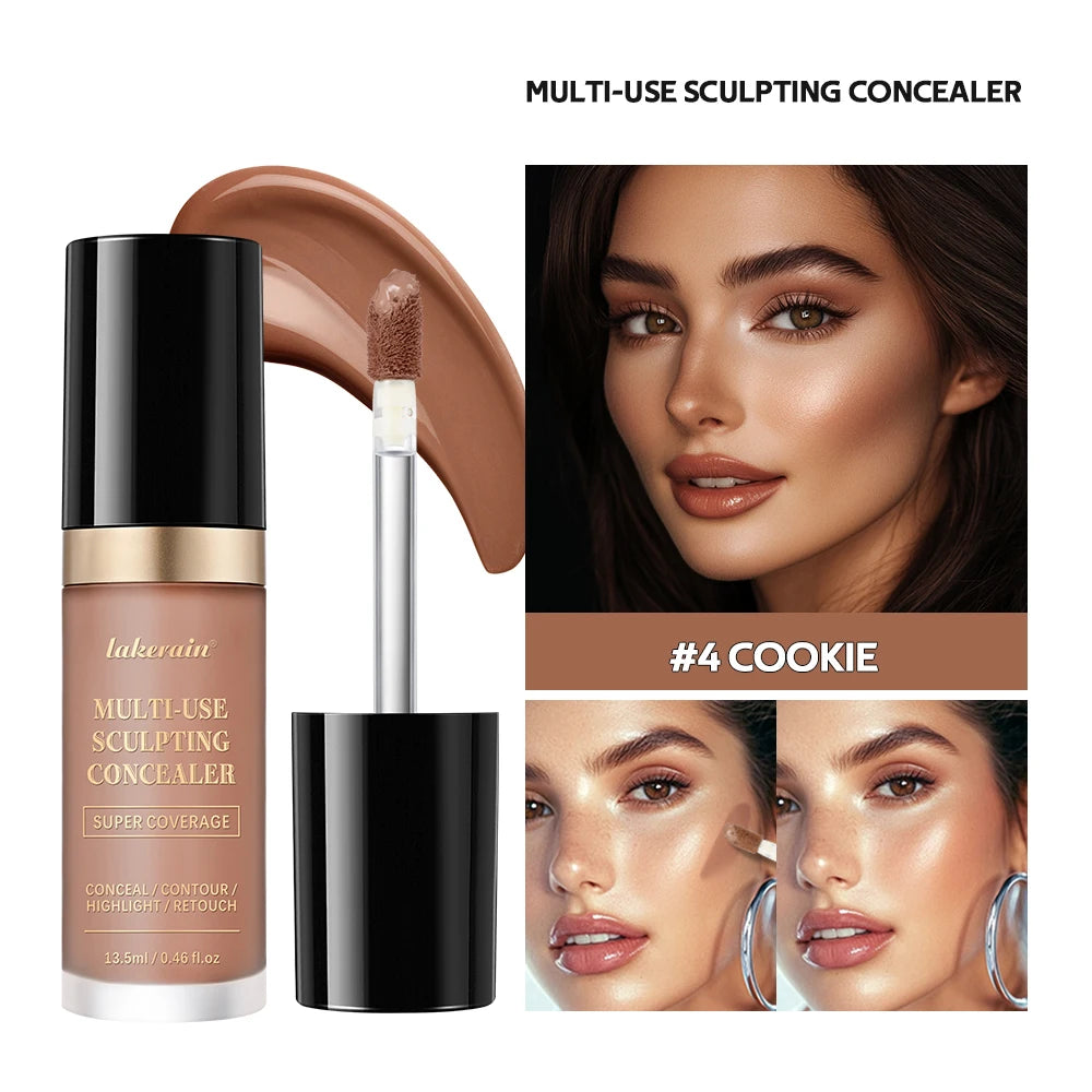 Fond de teint mat à couvrance longue durée, crème multi-usages sans huile, surligneur et retouche, produits de maquillage pour le visage pour femmes