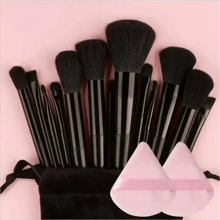 Ensemble de pinceaux de maquillage professionnels - Pinceaux Kabuki et estompeurs doux et moelleux pour fond de teint, poudre, fard à paupières |   Kit d'outils de beauté