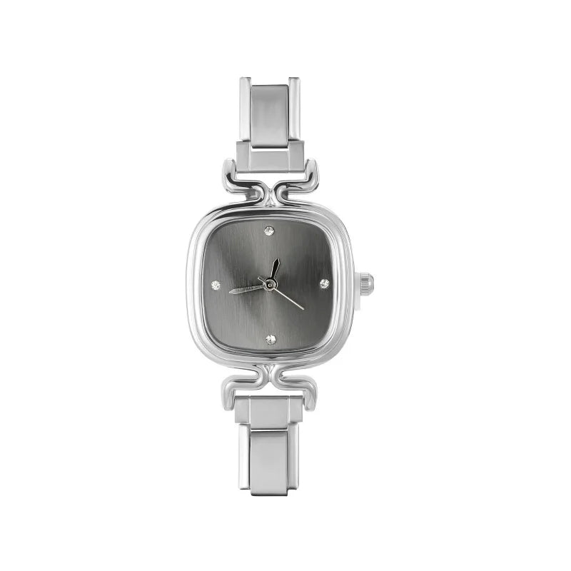 Montre Simple en acier inoxydable pour femmes, adaptée au Bracelet de 9mm, pour étudiant, ami, femme, anniversaire, bijoux à bricoler soi-même, cadeau, vente en gros
