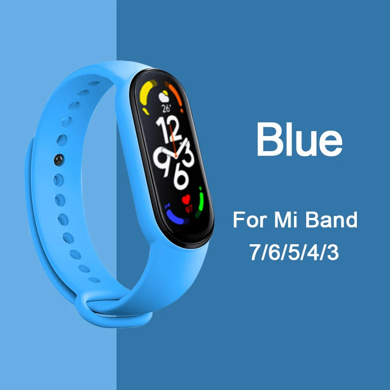 Bracelet pour Mi Band 6 7 Bracelet Sport silicone montre Bracelet Miband6 band4 correa ceinture pour Xiaomi mi band 3 4 5 6 7 accessoires