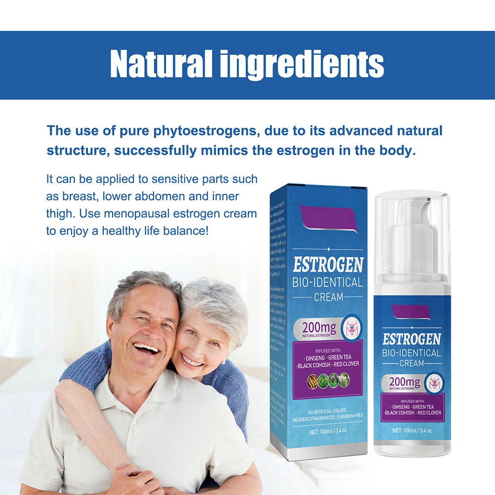 Crème d'œstrogène pour femmes, 100ml, soulagement de la ménée, équilibre les niveaux d'horreur, produit de santé, fournitures de soins pour le corps