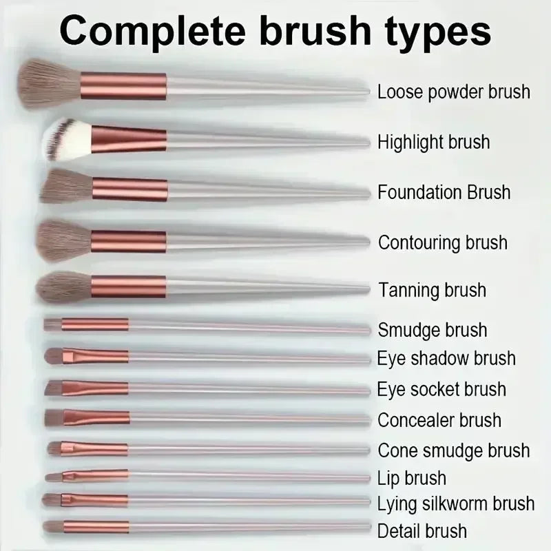 Ensemble de pinceaux de maquillage professionnels - Pinceaux Kabuki et estompeurs doux et moelleux pour fond de teint, poudre, fard à paupières |   Kit d'outils de beauté
