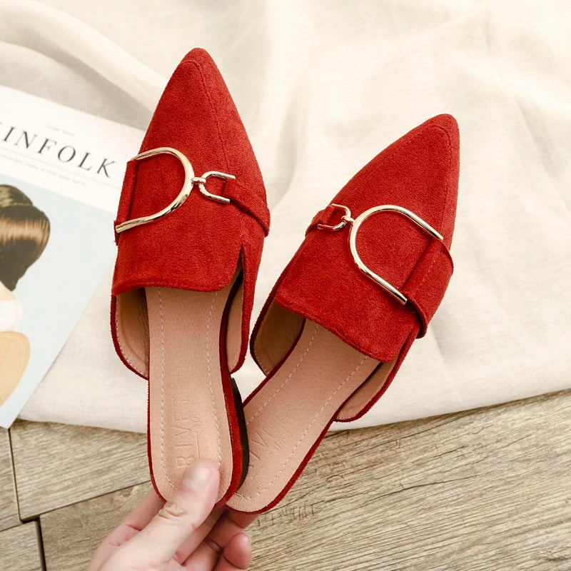 Chaussures plates femmes printemps/automne Chaussures plaques extérieur Mules Chaussures Zapatos Planos De Mujer décontracté Sapatilha Feminina mocassins