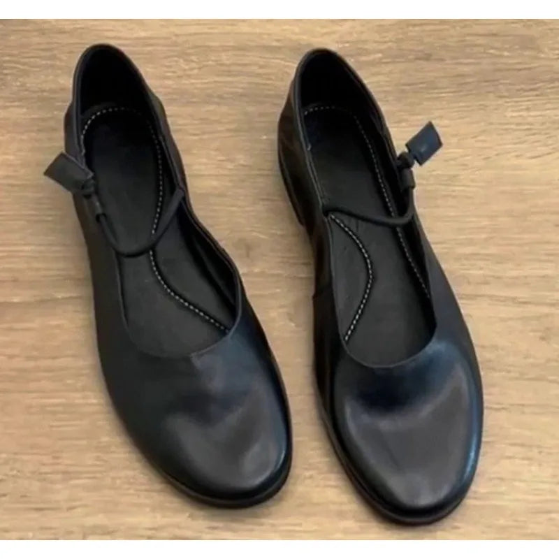 Nouveau Style populaire mode française femmes chaussures plates chaussures de Ballet souples printemps élégant sans lacet mocassins chaussures femmes Zapatos Mujer