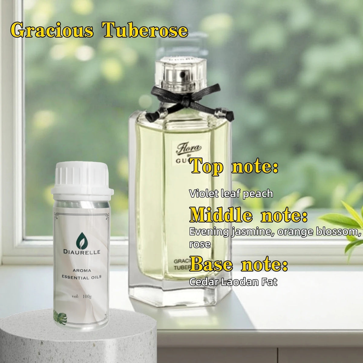 DIAURELLE 100mL diffuseur d'arôme huiles essentielles 8 fois concentré Essence parfum arôme maison parfum désodorisant