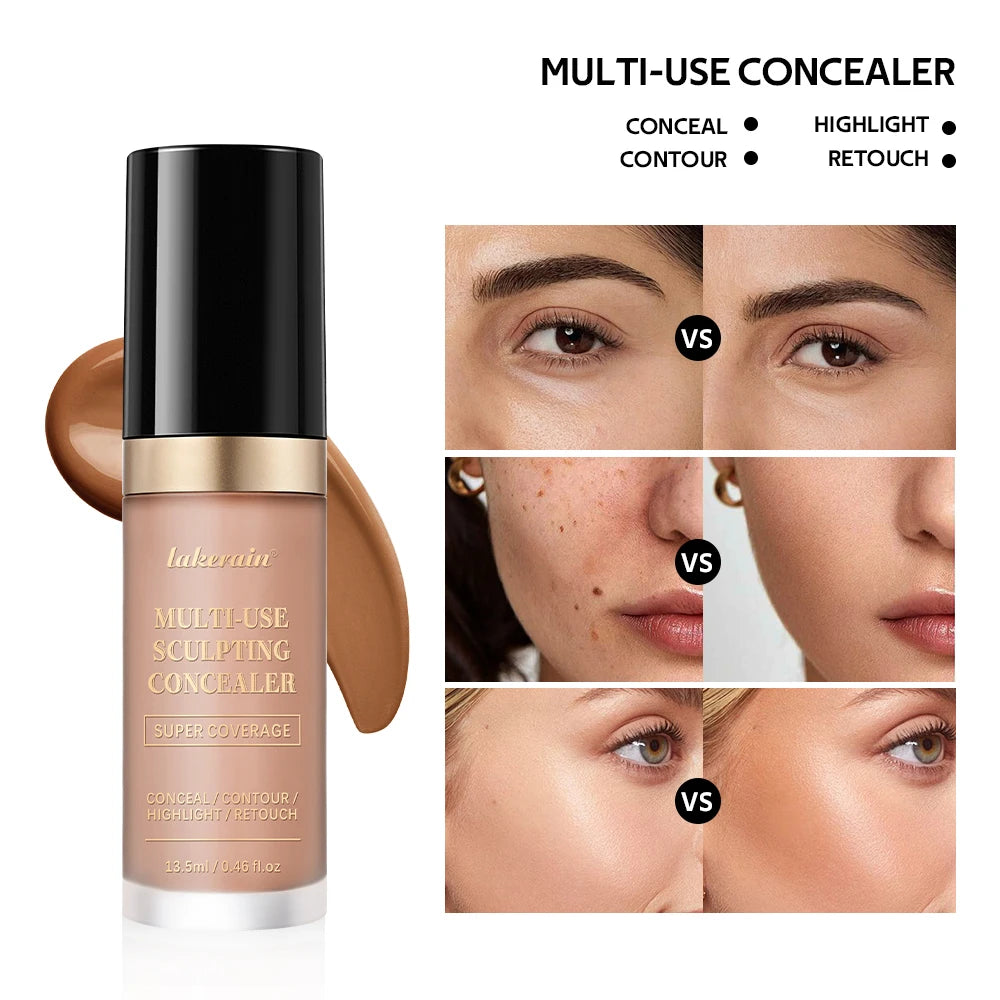 Fond de teint mat à couvrance longue durée, crème multi-usages sans huile, surligneur et retouche, produits de maquillage pour le visage pour femmes
