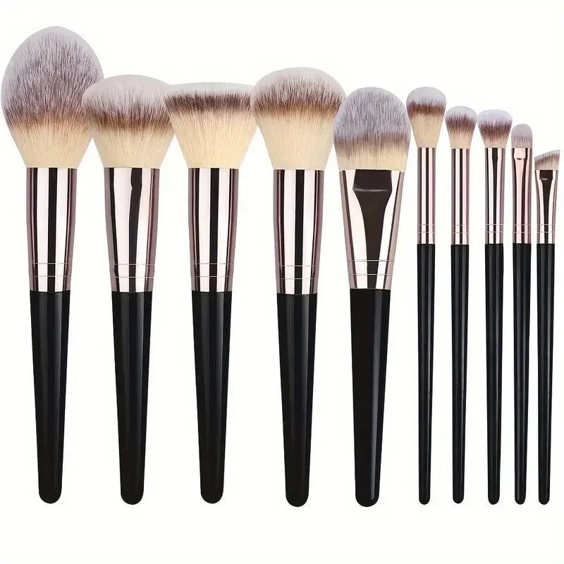 Ensemble de pinceaux de maquillage doux et moelleux, pour fard à paupières, fond de teint, correcteur, blush, Kabuki, outil de beauté professionnel pour femmes, 3 à 20 pièces