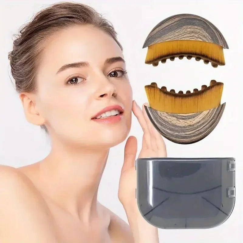 Brosse pour le visage à Contour lymphatique, sculpture du menton et de la mâchoire, masseur de Drainage pour le visage, conçue ergonomquement pour s'adapter à la peau avec précision
