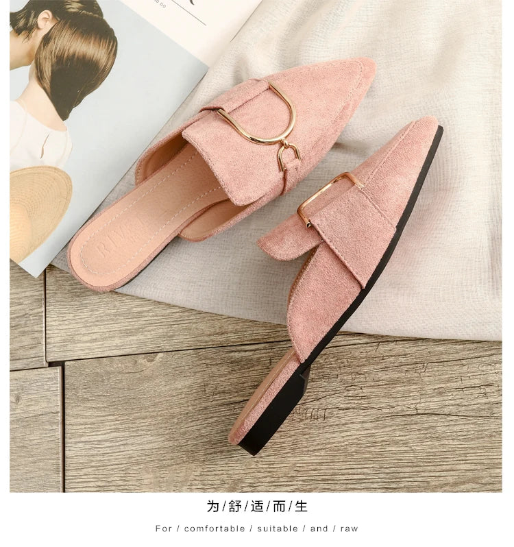 Chaussures plates femmes printemps/automne Chaussures plaques extérieur Mules Chaussures Zapatos Planos De Mujer décontracté Sapatilha Feminina mocassins
