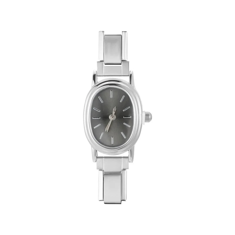 Montre Simple en acier inoxydable pour femmes, adaptée au Bracelet de 9mm, pour étudiant, ami, femme, anniversaire, bijoux à bricoler soi-même, cadeau, vente en gros