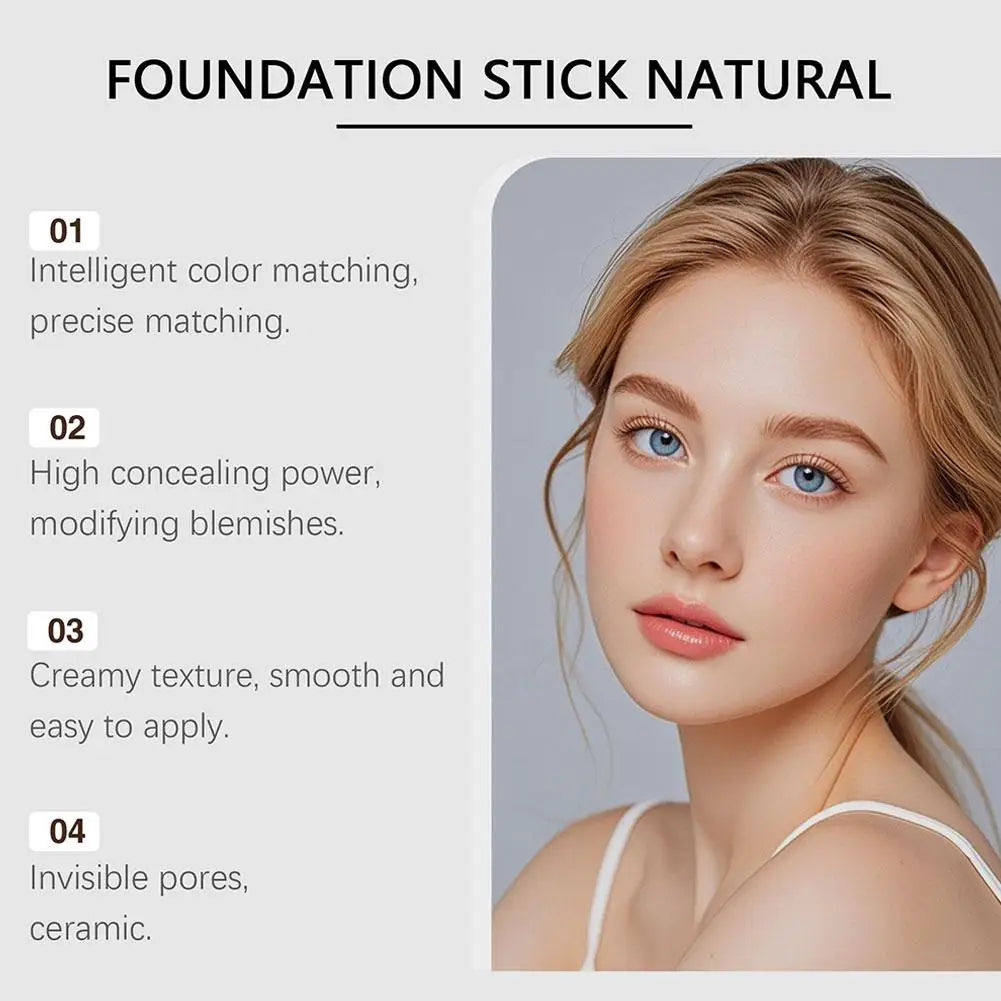 Bâton de fond de teint liquide 2 en 1, léger, hydratant, éclaircissant, changement de couleur pour tous les Types de peau