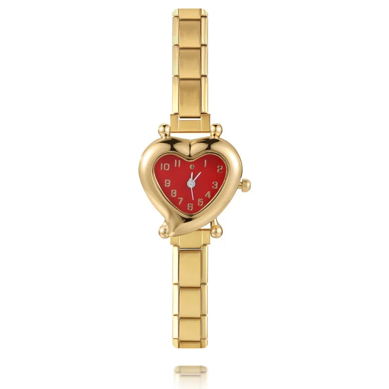 Mode femmes bricolage 9mm largeur italien élastique charme en acier inoxydable montre Bracelet Bracelet pour fête ami femme anniversaire bijoux cadeaux