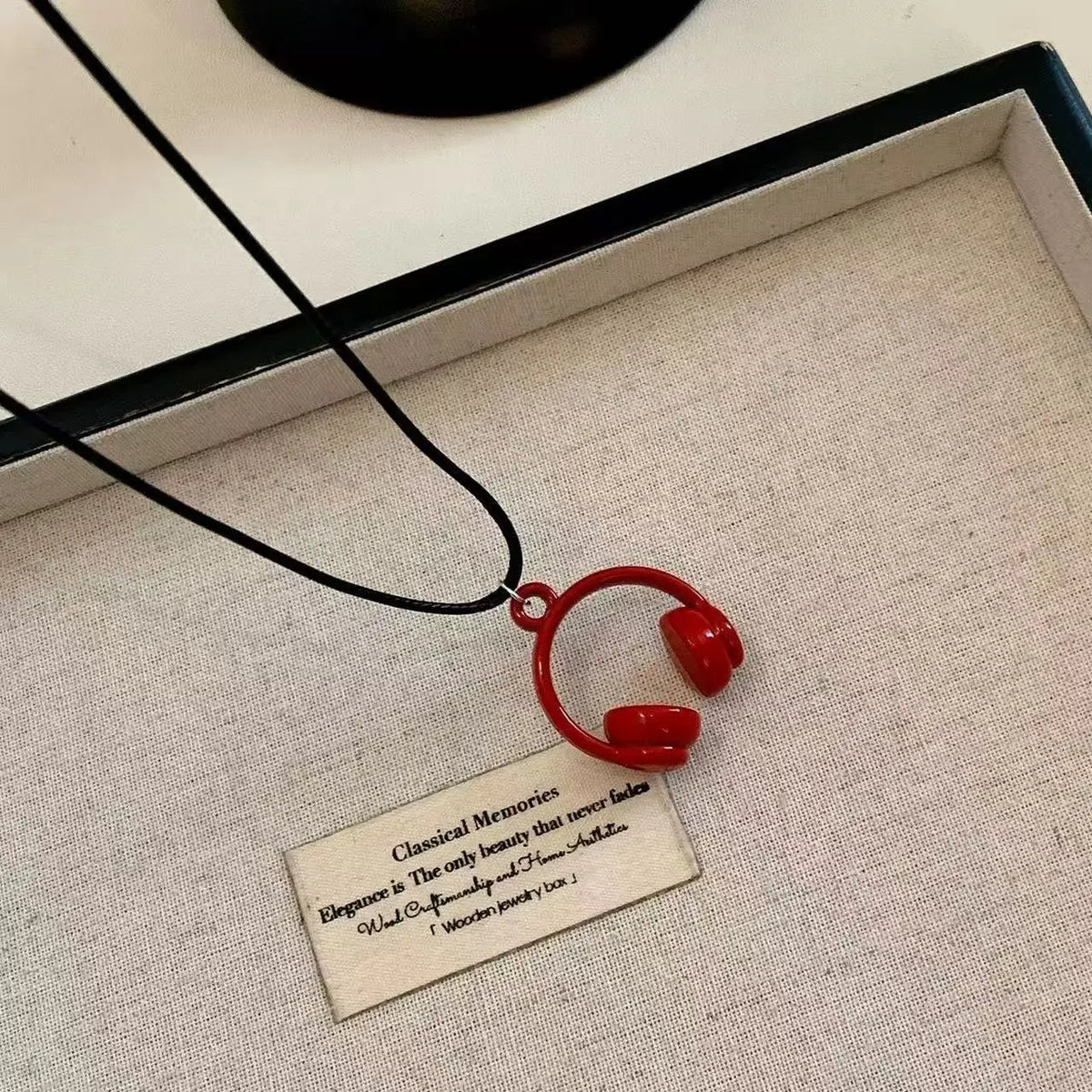 Collier avec pendentif pour écouteurs minimalistes pour femmes, longue corde réglable, chaînes de pull, cadeaux de fête, accessoires bijoux Y2K