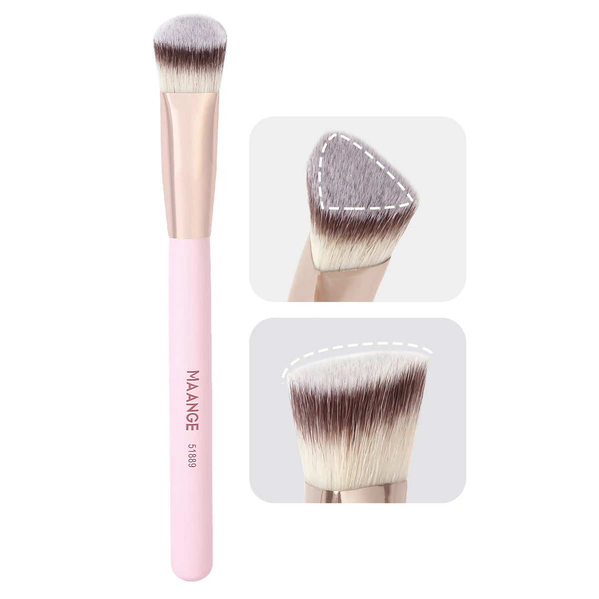 MAANGE-Pinceau de maquillage sous les yeux, brosse triangulaire pour fond de teint, mélange de crème liquide, outils cosmétiques