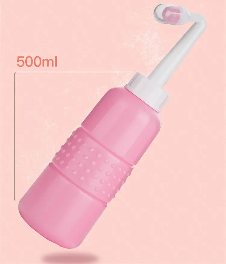 Bouteille de lavage péri-accouchement 500 ml pour soins post-partum, nettoyeur péri-accouchement portable pour maman, outil de nettoyage périnéal doux, essentiel pratique pour la récupération féminine