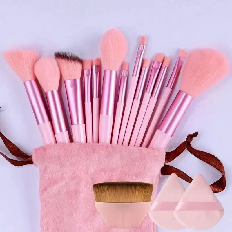 Ensemble de pinceaux de maquillage professionnels - Pinceaux Kabuki et estompeurs doux et moelleux pour fond de teint, poudre, fard à paupières |   Kit d'outils de beauté