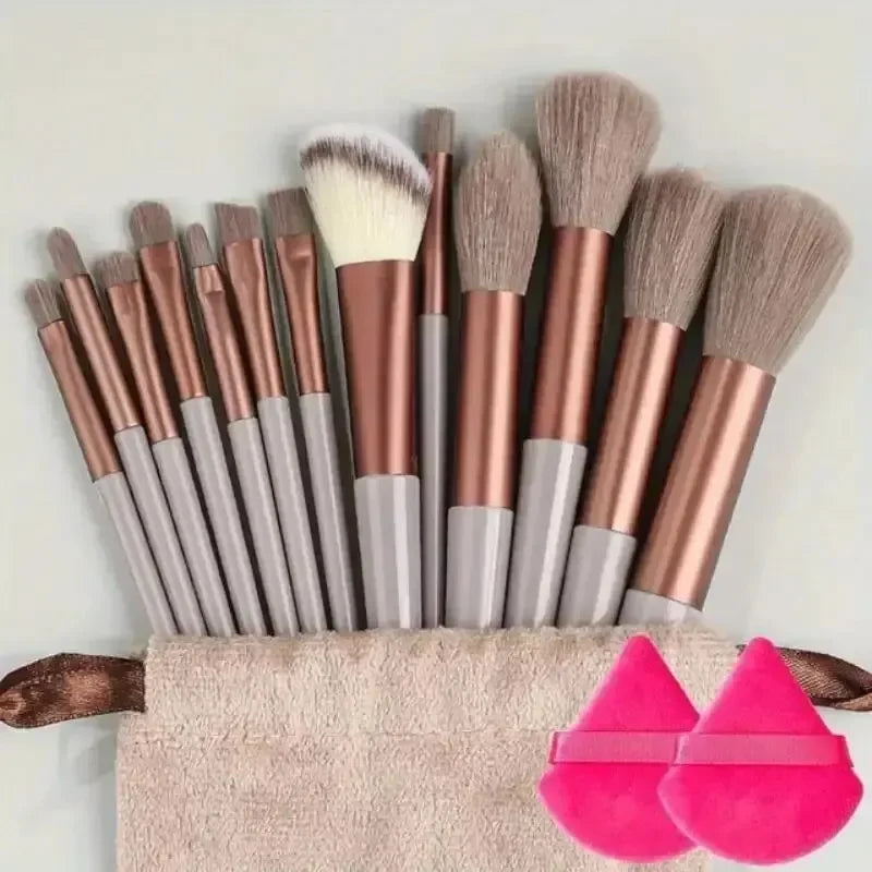 Ensemble de pinceaux de maquillage professionnels - Pinceaux Kabuki et estompeurs doux et moelleux pour fond de teint, poudre, fard à paupières |   Kit d'outils de beauté
