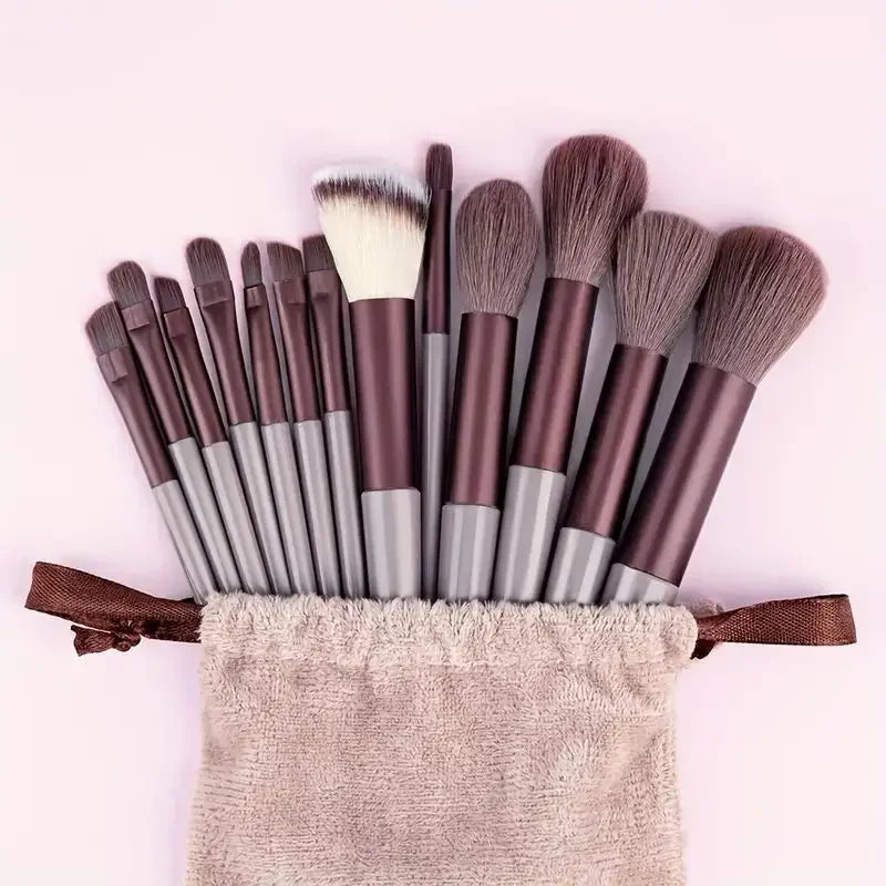 Ensemble de pinceaux de maquillage professionnels - Pinceaux Kabuki et estompeurs doux et moelleux pour fond de teint, poudre, fard à paupières |   Kit d'outils de beauté