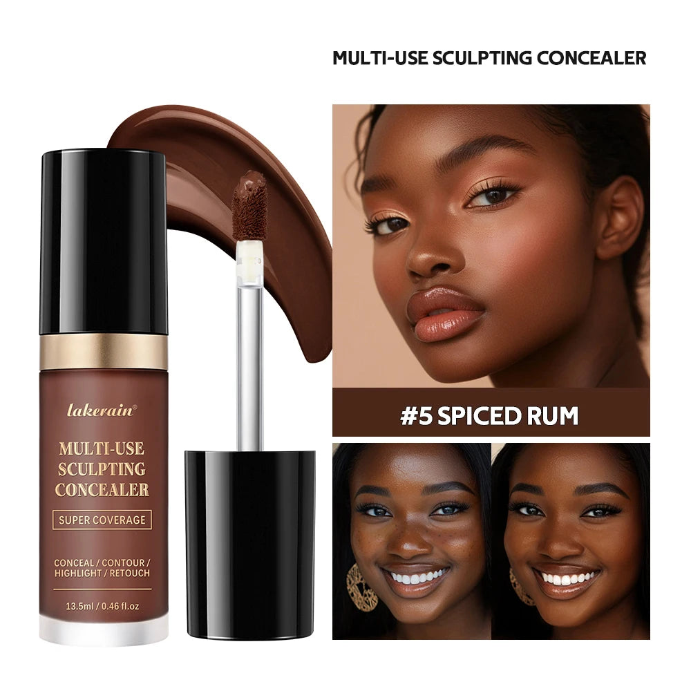 Fond de teint mat à couvrance longue durée, crème multi-usages sans huile, surligneur et retouche, produits de maquillage pour le visage pour femmes