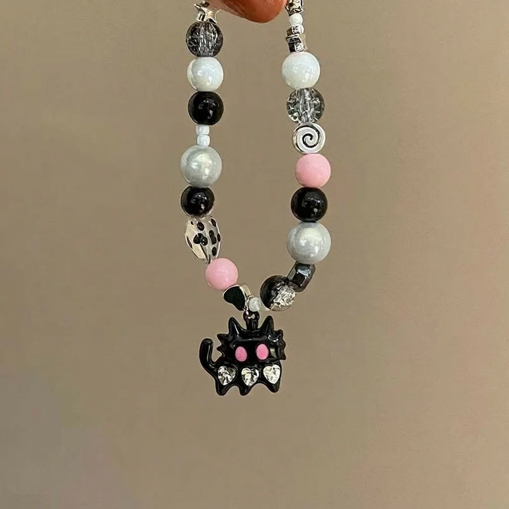 Bracelet pour femme, bracelet artisanal de niche, bracelet perlé, bijoux en perles de verre mignonnes pour sorties décontractées, rendez-vous avec des amis, vacances