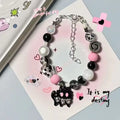 Bracelet pour femme, bracelet artisanal de niche, bracelet perlé, bijoux en perles de verre mignonnes pour sorties décontractées, rendez-vous avec des amis, vacances