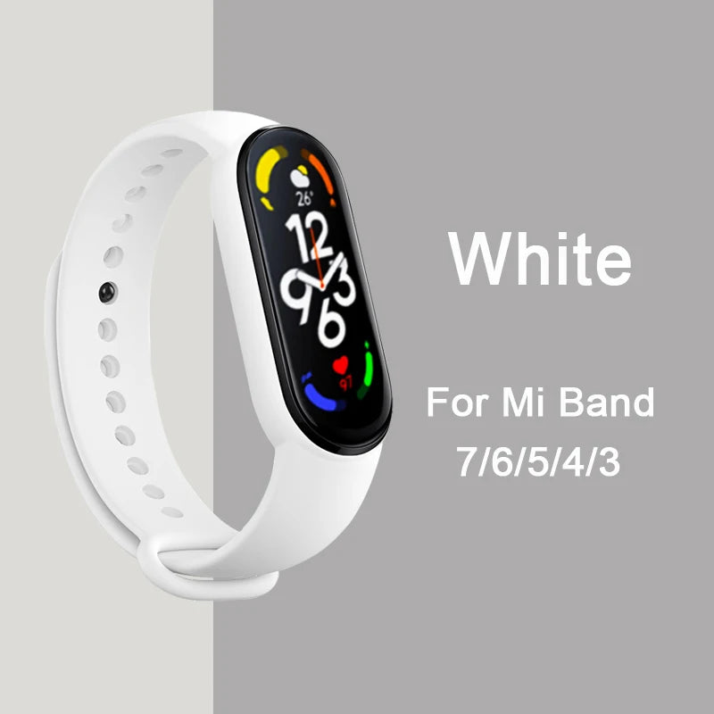 Bracelet pour Mi Band 6 7 Bracelet Sport silicone montre Bracelet Miband6 band4 correa ceinture pour Xiaomi mi band 3 4 5 6 7 accessoires