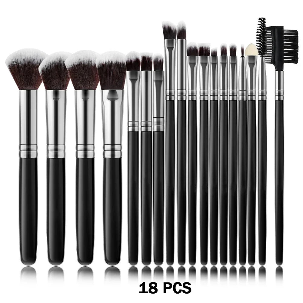 Nouvel ensemble de 10/32 pinceaux de maquillage doux et moelleux pour poudre, fond de teint, contour, fard à joues, correcteur, fard à paupières, estompeur et illuminateur – Outil de beauté
