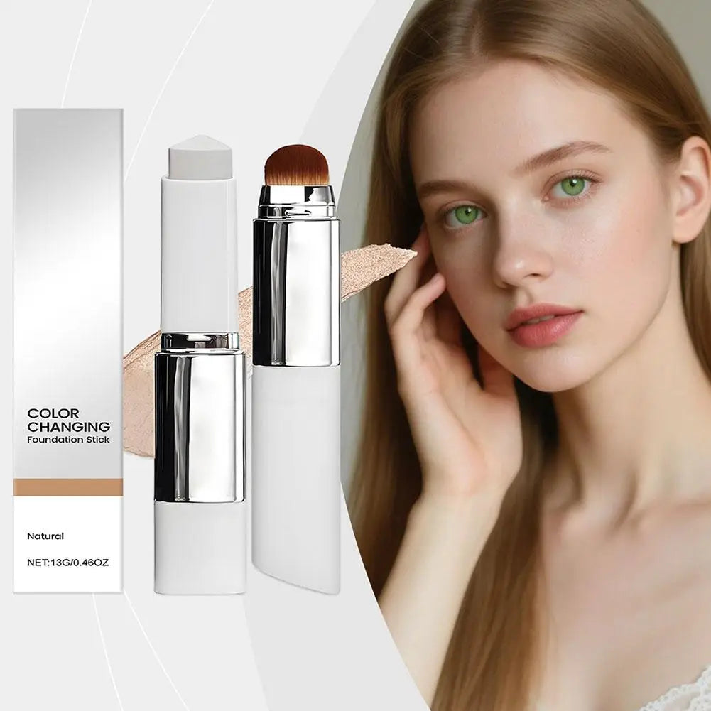 Bâton de fond de teint liquide 2 en 1, léger, hydratant, éclaircissant, changement de couleur pour tous les Types de peau