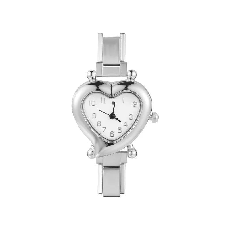 Mode femmes bricolage 9mm largeur italien élastique charme en acier inoxydable montre Bracelet Bracelet pour fête ami femme anniversaire bijoux cadeaux