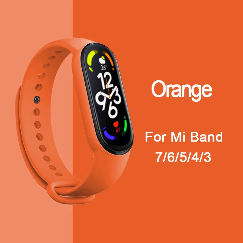 Bracelet pour Mi Band 6 7 Bracelet Sport silicone montre Bracelet Miband6 band4 correa ceinture pour Xiaomi mi band 3 4 5 6 7 accessoires