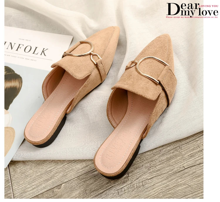 Chaussures plates femmes printemps/automne Chaussures plaques extérieur Mules Chaussures Zapatos Planos De Mujer décontracté Sapatilha Feminina mocassins