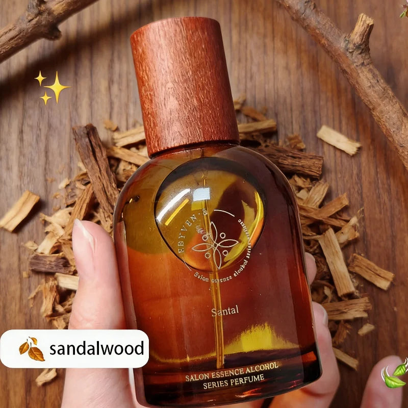 Eau de Parfum Santal pour Femme, Parfum Oriental Frais, Floral Fruité, Vanille Douce, Longue Tenue, pour le Quotidien et les Rendez-vous