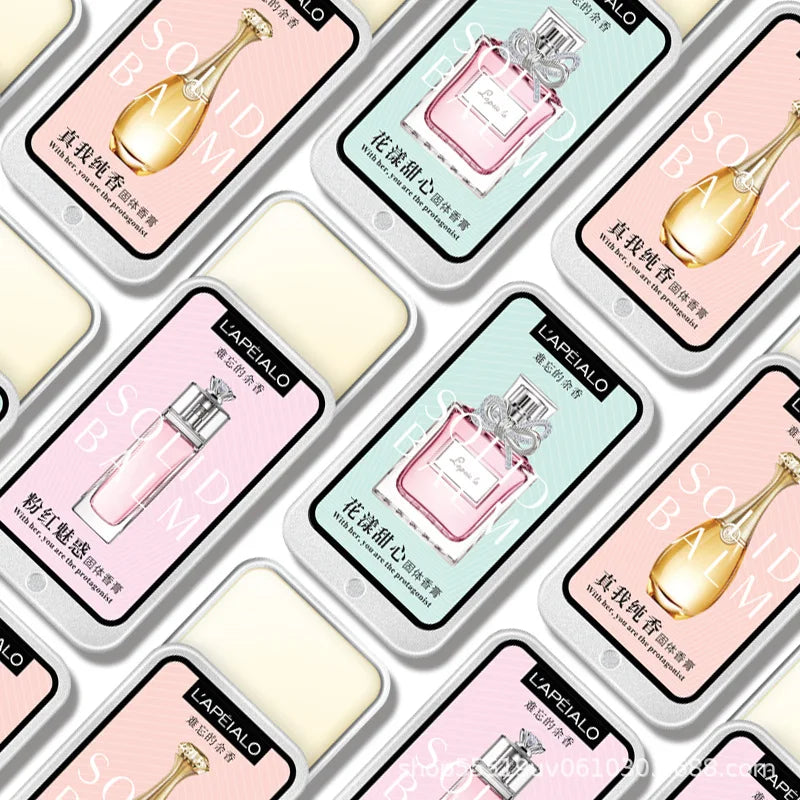 Baume solide parfumé aux phéromones pour femme, parfum longue durée, fragrance légère, baume parfumé solide portable