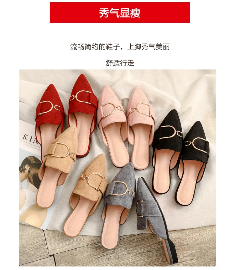 Chaussures plates femmes printemps/automne Chaussures plaques extérieur Mules Chaussures Zapatos Planos De Mujer décontracté Sapatilha Feminina mocassins