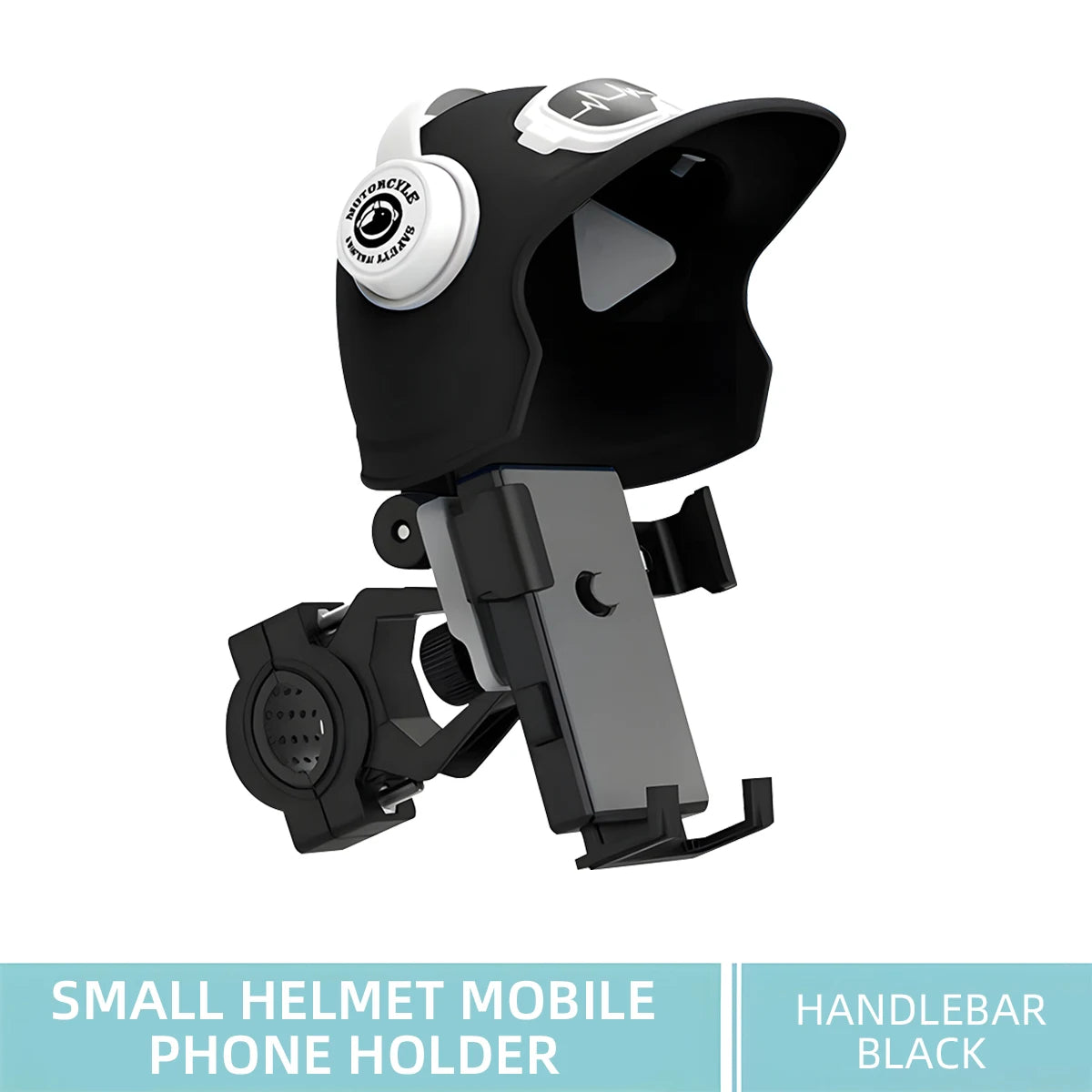 1pc petit casque cavalier moto support pour téléphone portable vélo électrique étanche parasol Navigation support pour téléphone portable