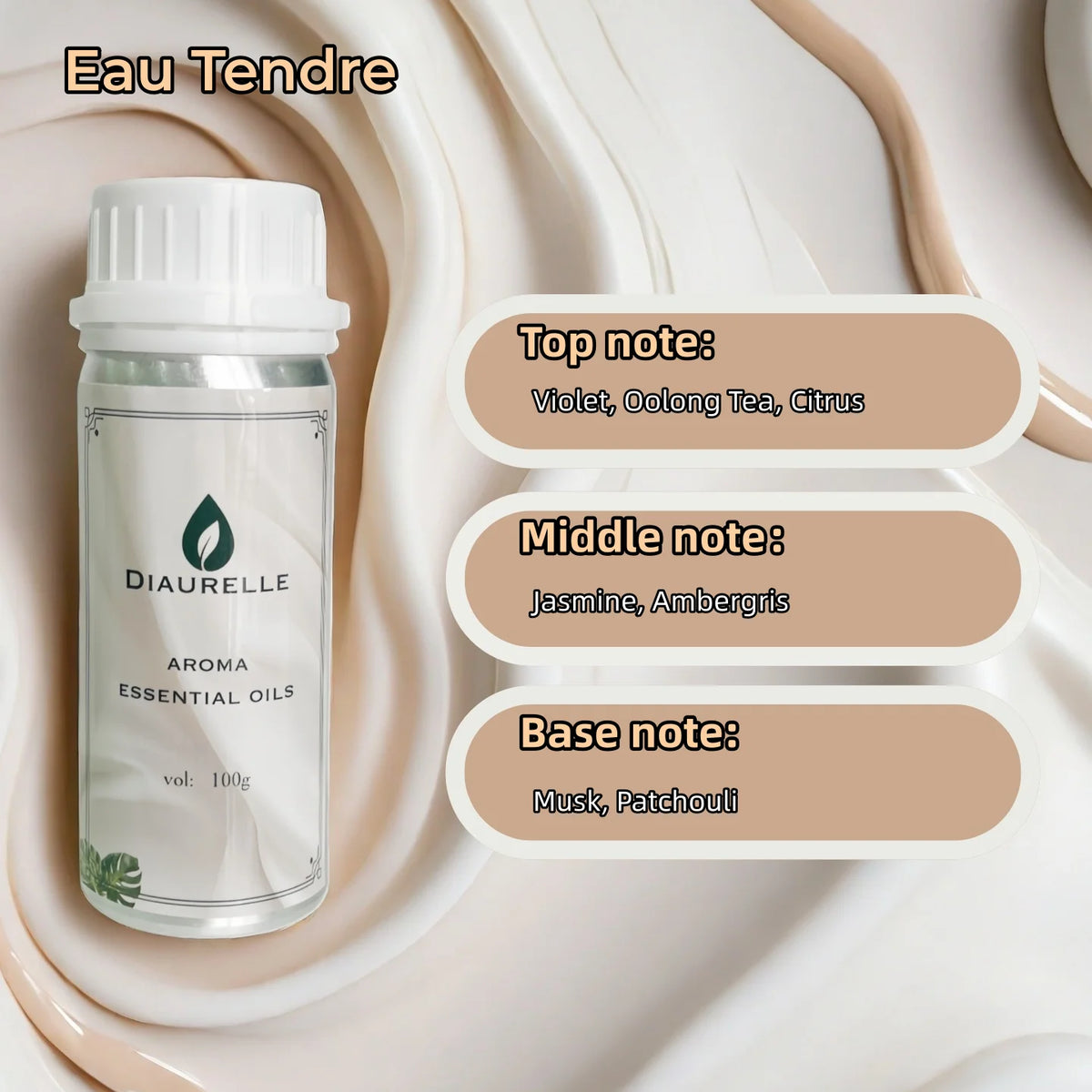DIAURELLE 100mL diffuseur d'arôme huiles essentielles 8 fois concentré Essence parfum arôme maison parfum désodorisant